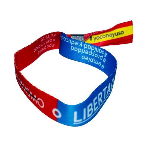 PULSERA . POLITICA - PP MADRID - AYUSO - COMUNISMO O LIBERTAD P126