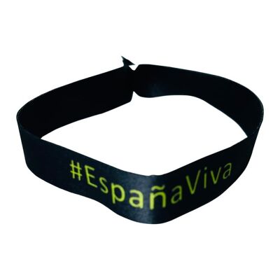 PULSERA . NEGRA ESPAÑA VIVA P055