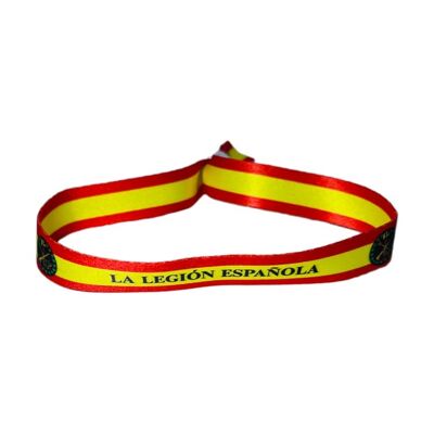 PULSERA . LA LEGION ESPAÑOLA BANDERA ESPAÑA P070