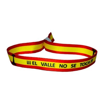 PULSERA . EL VALLE NO SE TOCA BANDERA ESPAÑA P058