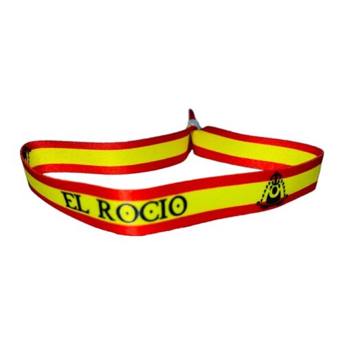 PULSERA . EL ROCIO BANDERA ESPAÑA P089