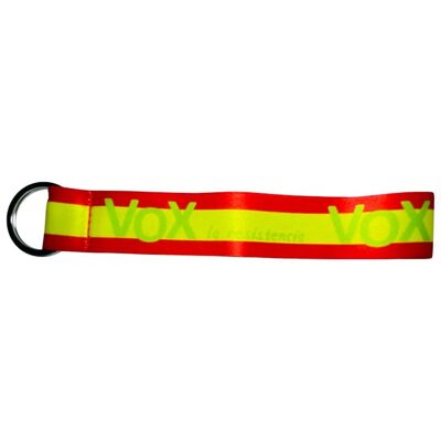 FABRIC KEYCHAIN. VOX THE RESISTANCE SPANISH FLAG L017