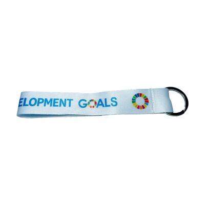 PORTE-CLÉS EN TISSU. ODD AGENDA ODD 2030 VERSION 4 L015