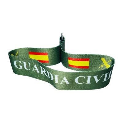 PORTE-CLÉS EN TISSU. DRAPEAU ESPAGNOL DE LA GARDE CIVILE L007