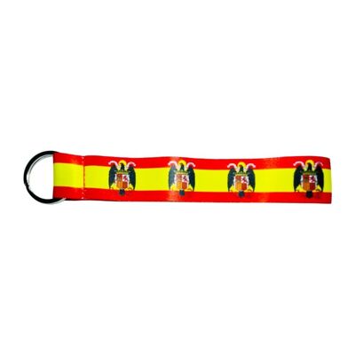 FABRIC KEYCHAIN. FRANCO FLAG SPAIN L006