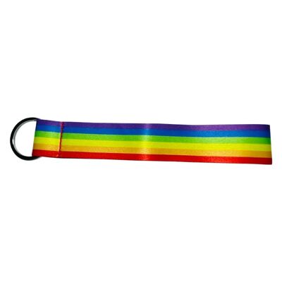 PORTE-CLÉS EN TISSU. DRAPEAU LGBT L004