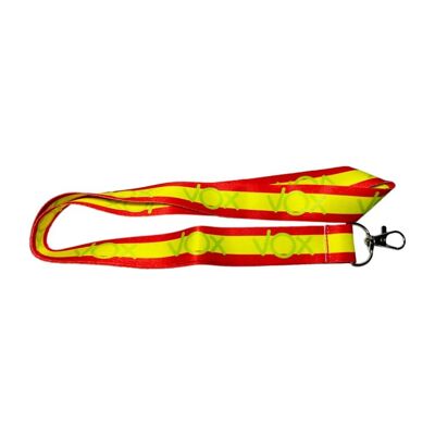 LANYARD. VOX NECK STRAP WITH SPANISH FLAG C016