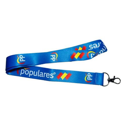 LANYARD . CINTA CUELLO PP POPULARES BANDERA ESPAÑA C008