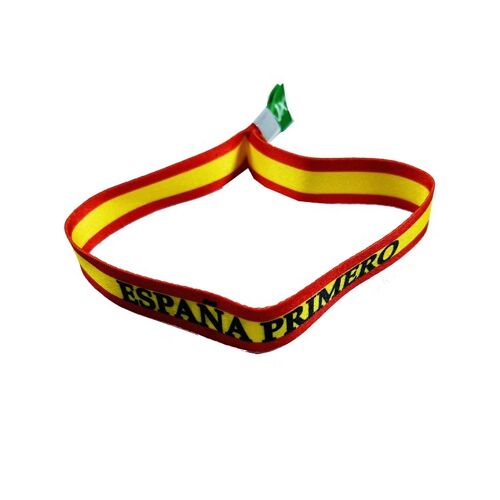 PULSERA . ESPAÑA PRIMERO BANDERA DE ESPAÑA P258