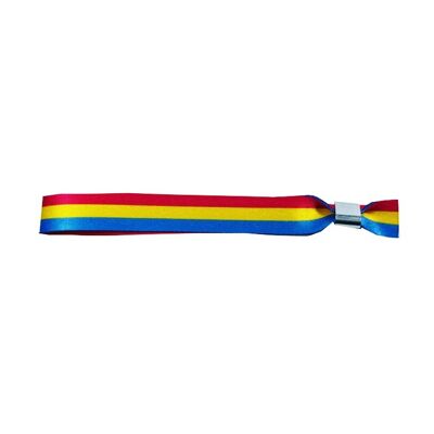 WRIST . FLAG WITH RED YELLOW AND BLUE STRIPES P243