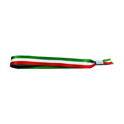 WRIST . GREEN RED AND WHITE STRIPES FLAG P264