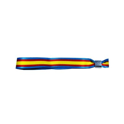 HANDGELENK . SPANISCHE FLAGGE MIT BLAUEM STREIFEN P032