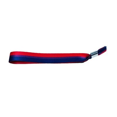 WRIST . RED BLUE AND PURPLE STRIP FLAG P248