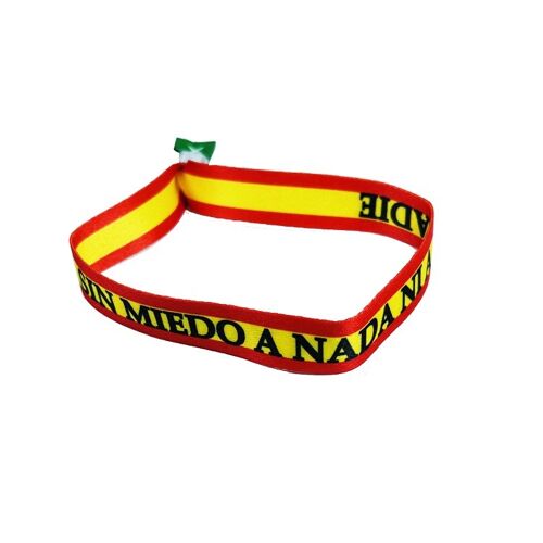 PULSERA . SIN MIEDO A NADA NI A NADIE BANDERA DE ESPAÑA P257