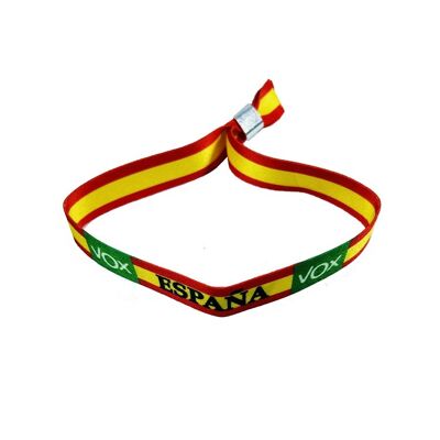 WRIST . FLAG OF SPAIN WITH VOX LOGO POLITICAL PARTY P259