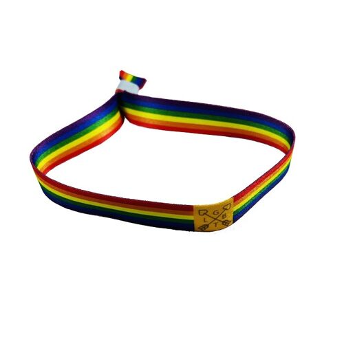 PULSERA . LOGO Y BANDERA DE LA COMUNIDAD LGBT P310
