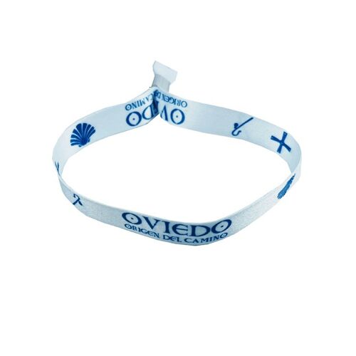 PULSERA . ORIGEN DEL CAMINO OVIEDO BLANCA P599