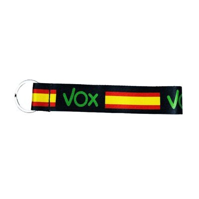 FABRIC KEYCHAIN. VOX POLITICAL PARTY OF SPAIN L033