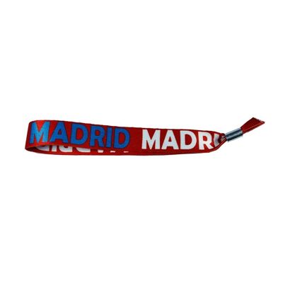 WRIST . MADRID SPAIN BLUE COLOR WITH RED STRIPE P365