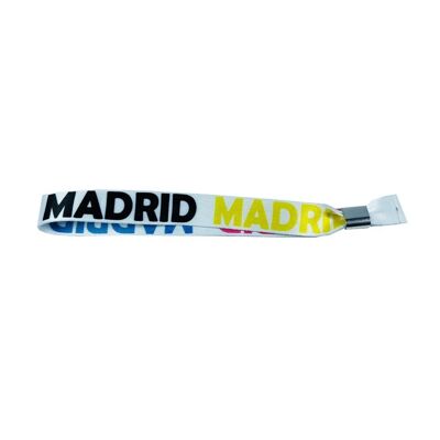 PULSERA . MADRID ESPAÑA COLOR NEGRO Y AMARILLO P362