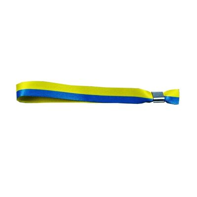 WRIST . FLAG WITH YELLOW AND BLUE STRIPE P528