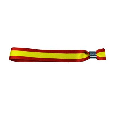 PULSERA . BANDERA ESPAÑA FRANJAS ROJAS Y AMARILLA P031