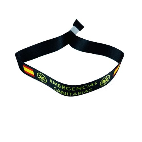 PULSERA . EMERGENCIAS SANITARIAS AZUL OSCURO BANDERA DE ESPAÑA P436