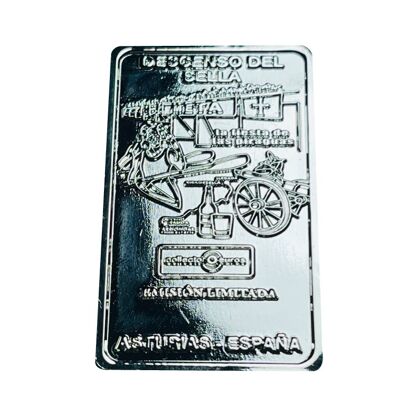 INGOT. – 0 EUROS SOUVENIR COLLECTOR – DESCENT OF THE SEAL - SILVER