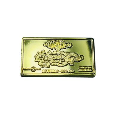 BARREN. – 0 EURO SOUVENIR SAMMLER – ASTURIEN KARTE – GOLD