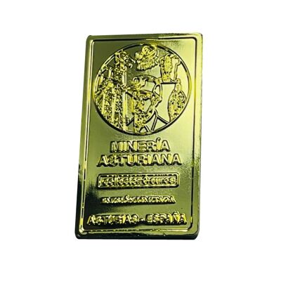INGOT. – 0 EUROS SOUVENIR COLLECTOR – ASTURIAN MINING - GOLD