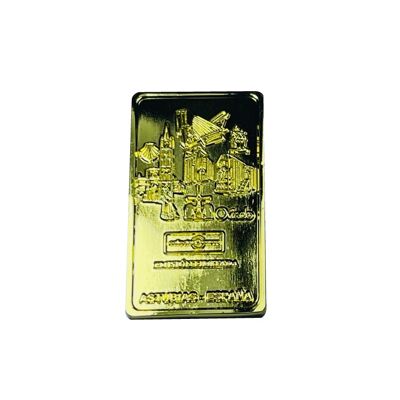 INGOT. – 0 EUROS SOUVENIR COLLECTOR – OVIEDO ORIGIN OF THE ROAD – GOLD