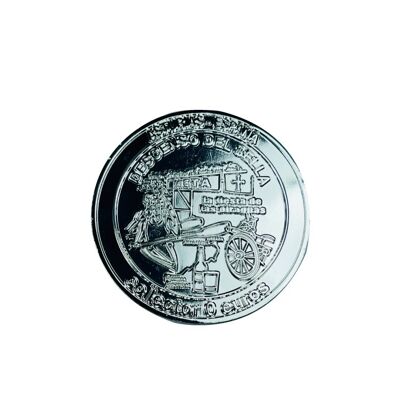 CURRENCY . 50MM – 0 EURO SOUVENIR COLLECTOR – DESCENT OF THE SEAL - SILVER