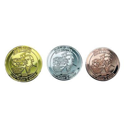 CURRENCY . 50MM – 0 EURO SOUVENIR COLLECTOR – JOVELLANOS - GOLD, SILVER AND BRONZE