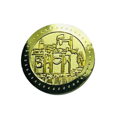 MONEDA . 50MM – COLLECTOR 0 EUROS SOUVENIR – LETRONAS GIJON - ORO