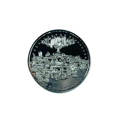 WÄHRUNG . 50 MM – 0 EURO SOUVENIR-SAMMLER – ASTURIEN-KARTE – SILBER