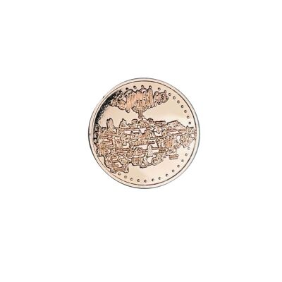 CURRENCY . 50MM – 0 EUROS SOUVENIR COLLECTOR – ASTURIAS MAP - BRONZE