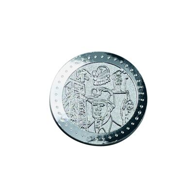 DEVISE . 50MM – 0 EUROS SOUVENIR COLLECTOR – MINIER ASTURIEN - ARGENT