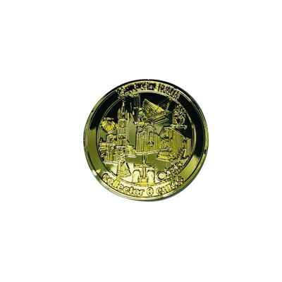 MONEDA . 50MM – COLLECTOR 0 EUROS SOUVENIR – OVIEDO ORIGEN DEL CAMINO - ORO