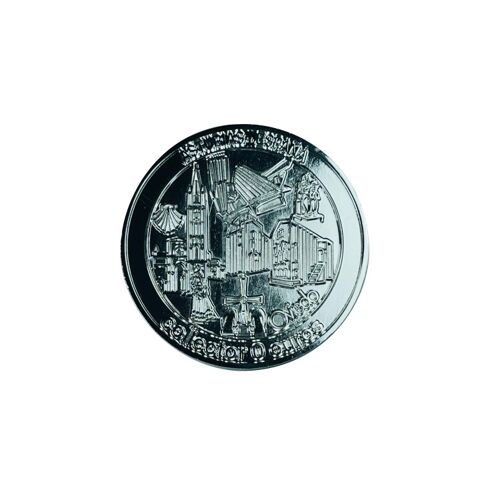 MONEDA . 50MM – COLLECTOR 0 EUROS SOUVENIR – OVIEDO ORIGEN DEL CAMINO - PLATA