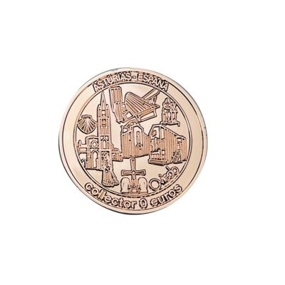 CURRENCY . 50MM – 0 EUROS SOUVENIR COLLECTOR – OVIEDO ORIGIN OF THE WAY - BRONZE