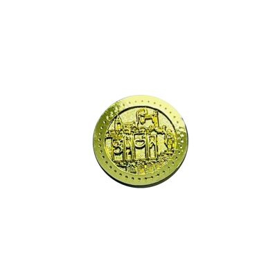 CURRENCY . 25MM – 0 EUROS SOUVENIR COLLECTOR – LETRONS GIJON - GOLD