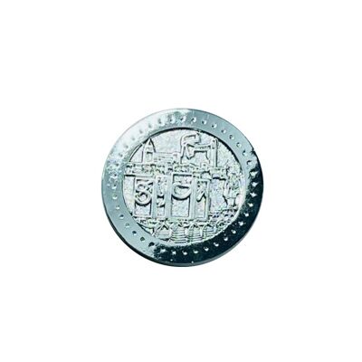 DEVISE . 25MM – 0 EUROS SOUVENIR COLLECTOR – LETRONS GIJON - ARGENT