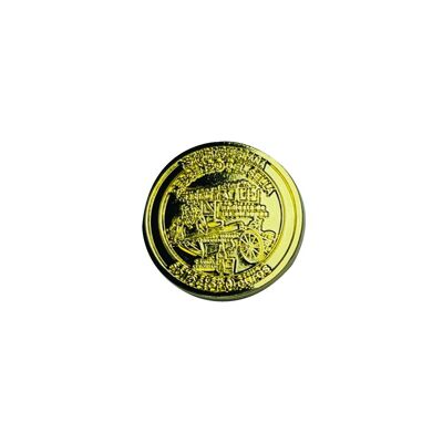 TOKEN . 25MM – 0 EUROS SOUVENIR COLLECTOR – DESCENT OF THE SELLA - GOLD