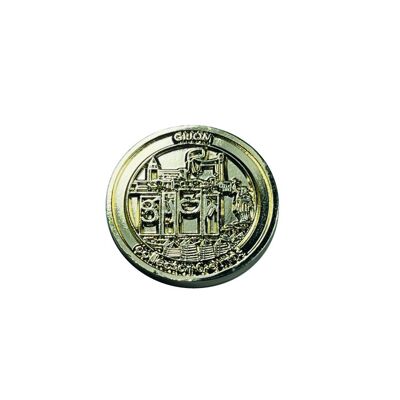 ZEICHEN . 25MM – 0 EURO SOUVENIR-SAMMLER – LETRONS GIJON – GOLD