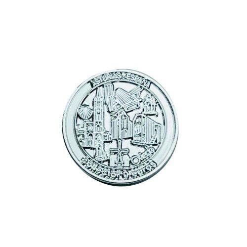 TOKEN . 25MM – COLLECTOR 0 EUROS SOUVENIR – OVIEDO ORIGEN DEL CAMINO - PLATA