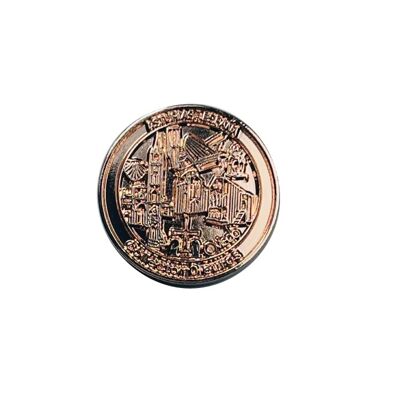 ZEICHEN . 25 MM – 0 EURO SOUVENIR SAMMLER – OVIEDO URSPRUNG DES WEGS – BRONZE