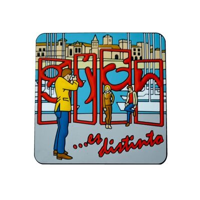 PVC MAGNET. GIJON IS DIFFERENT LAS LETRONAS ASTURIAS - IM078