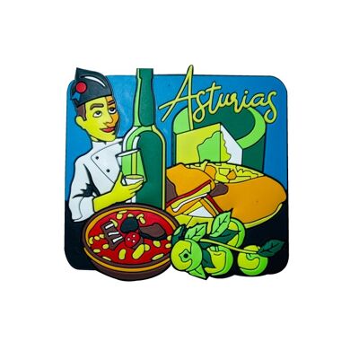 AIMANT PVC. ASTURIES GASTRONOMIE FABADA FROMAGE CIDRE CACHOPO - IM080