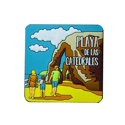 PVC MAGNET. BEACH OF THE CATHEDRALS FAMILY - IM111