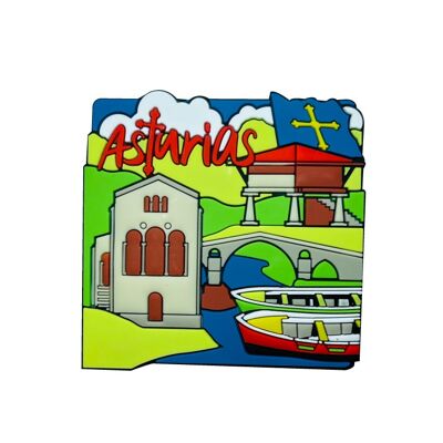 PVC-MAGNET. TOURISMUS ASTURIEN VICTORIA KREUZ - IM083